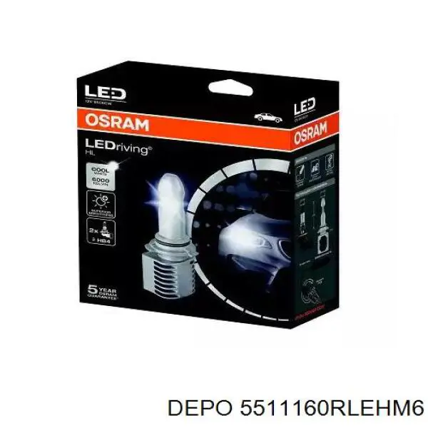 551-1160R-LEHM6 Depo/Loro faro derecho