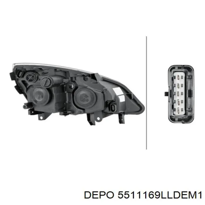Comprar 5511169LLDEM1 Depo/Loro/Abakus Faro delantero izquierdo