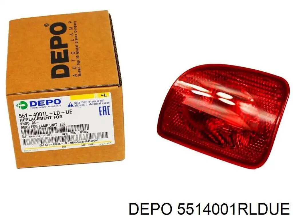 Luz antiniebla trasera derecha 5514001RLDUE Depo/Loro/Abakus