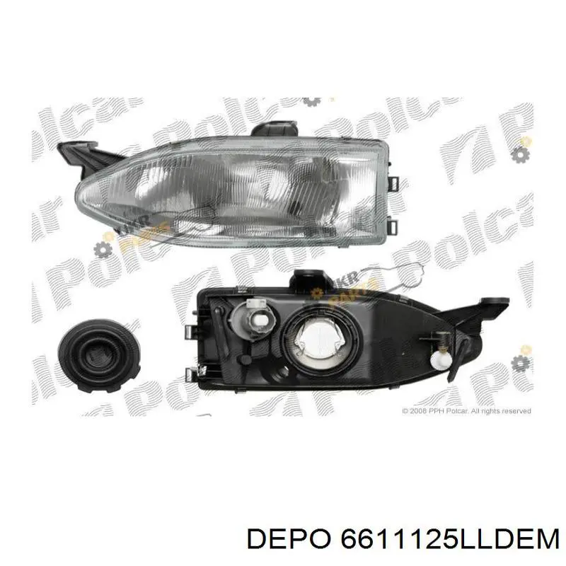 661-1125L-LD-EM Depo/Loro faro izquierdo