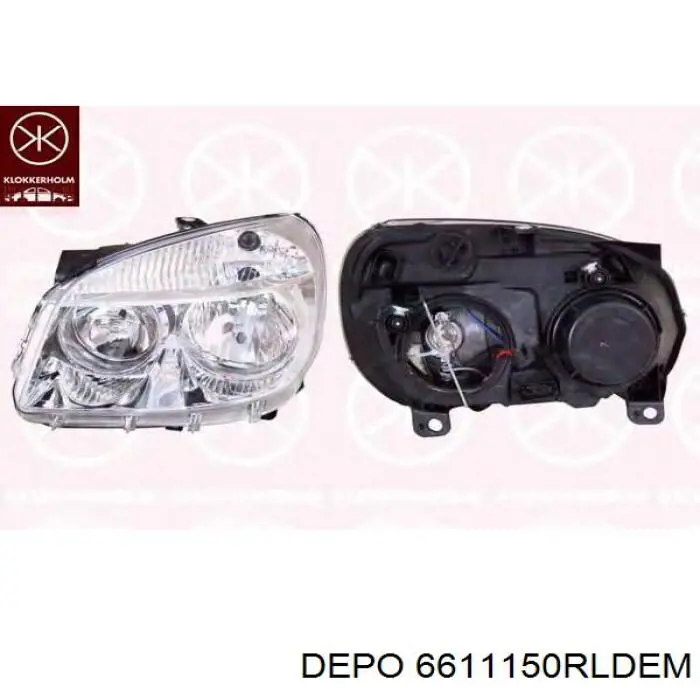 Faro derecho 6611150RLDEM Depo/Loro/Abakus
