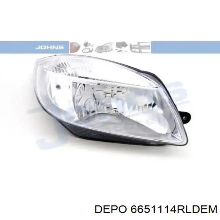 6651114RLDEM Depo/Loro/Abakus Luz derecha
