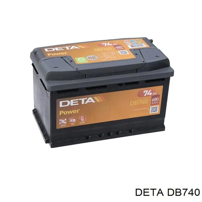 Batería de Arranque Deta 74 ah 12 v B13 (DB740)