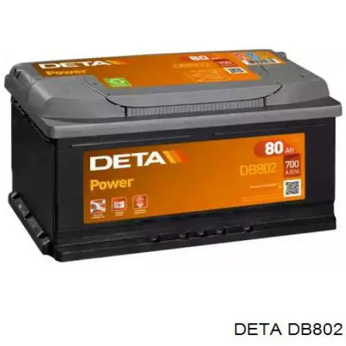 Batería de Arranque Deta 80 ah 12 v B13 (DB802)