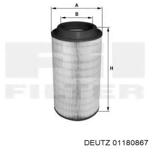 El filtro de aire Deutz 01180867 precio, desde 28,54 EUR
