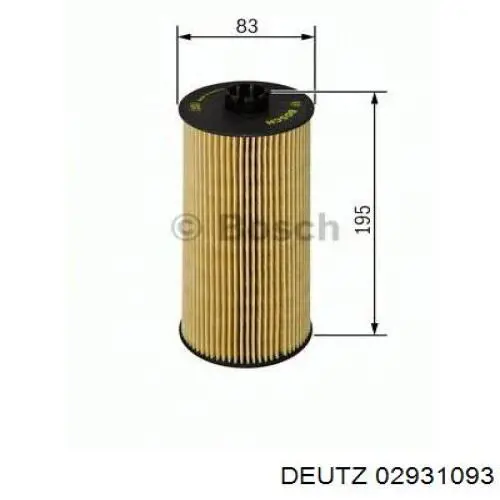 02931093 Deutz filtro de aceite