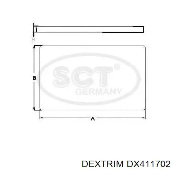 DX411702 Dextrim filtro habitáculo