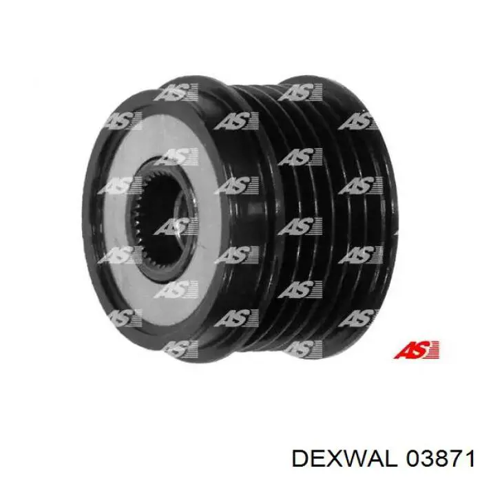 03871 Dexwal rodillo, correa trapecial poli v