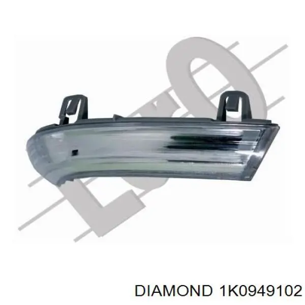 1K0949102 Diamond/DPA luz intermitente de retrovisor exterior derecho