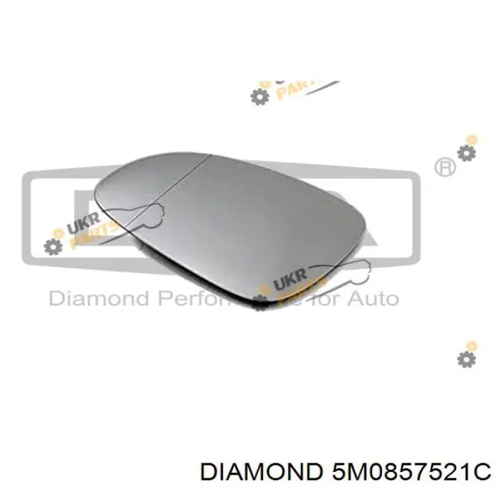 5M0857521C Diamond/DPA cristal de espejo retrovisor exterior izquierdo