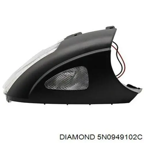 5N0949102C Diamond/DPA luz intermitente de retrovisor exterior derecho