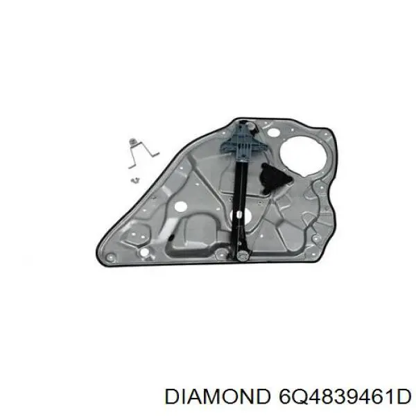 6Q4839461D Diamond/DPA mecanismo de elevalunas, puerta trasera izquierda