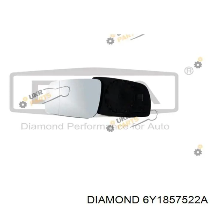 6Y1857522A Diamond/DPA cristal de espejo retrovisor exterior derecho