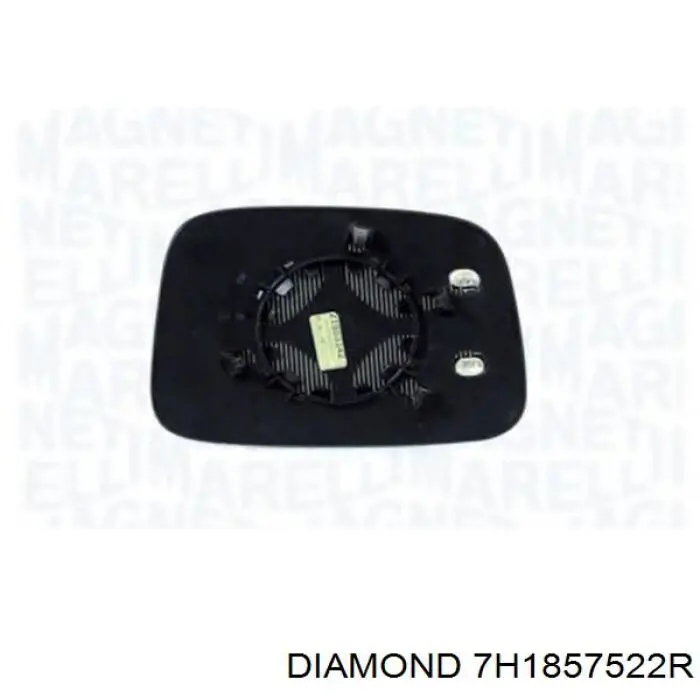 7H1857522R Diamond/DPA cristal de espejo retrovisor exterior derecho