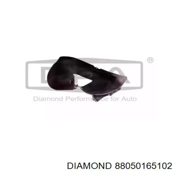 88050165102 Diamond/DPA guardabarros interior, aleta delantera, izquierdo trasero