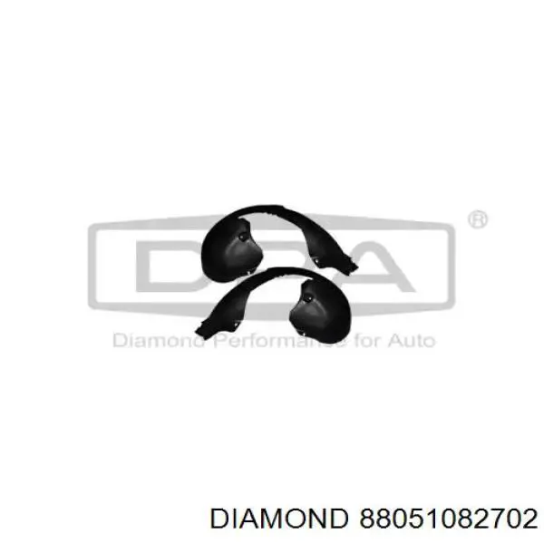 88051082702 Diamond/DPA guardabarros interior, aleta delantera, derecho