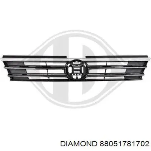 88051781702 Diamond/DPA Soporte de radiador completo (panel de montaje para foco)