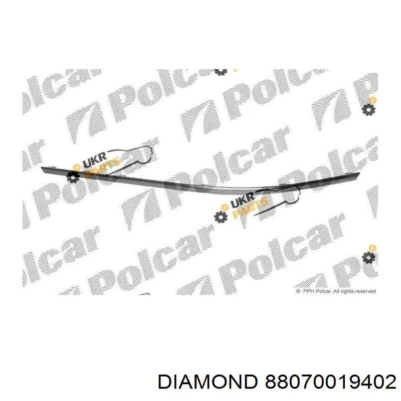 Moldura de parachoques trasero derecho Diamond/DPA 88070019402 precio, desde 22,84 EUR
