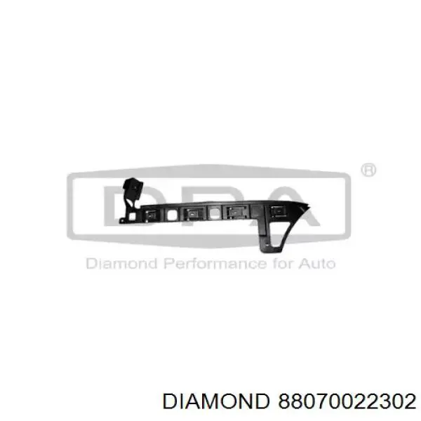 88070022302 Diamond/DPA soporte de parachoques trasero exterior izquierdo