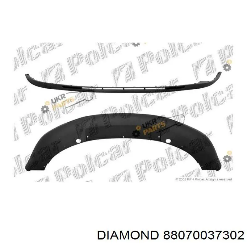 Alerón paragolpes delantero Diamond/DPA 88070037302 precio, desde 28,21 EUR