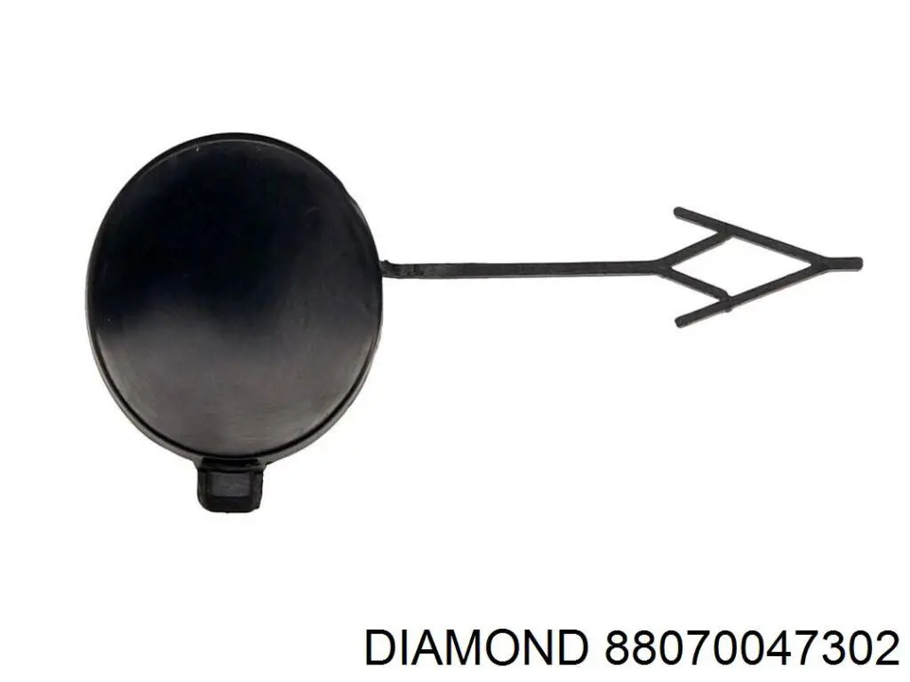 88070047302 Diamond/DPA rejilla de ventilación, parachoques trasero, izquierda