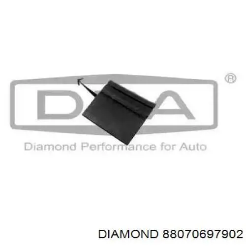 Tapa del gancho de remolque del parachoques delantero izquierdo VAG 7L6807155AB41 precio, desde 5,09 EUR