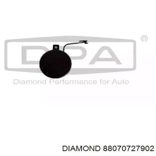 Cobertura de parachoques, enganche de remolque, delantera Volkswagen Passat 362