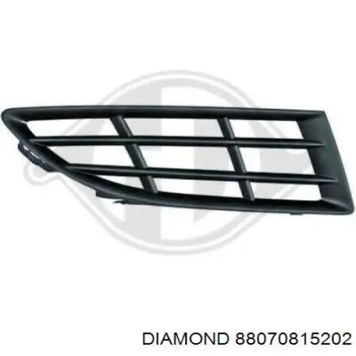 Cobertura de parachoques, enganche de remolque, delantera  para Skoda Fabia II 5J5, 545