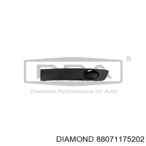 Tapa de rejilla de faro antiniebla del parachoques delantero Diamond/DPA 88071175202 precio, desde 20,98 EUR