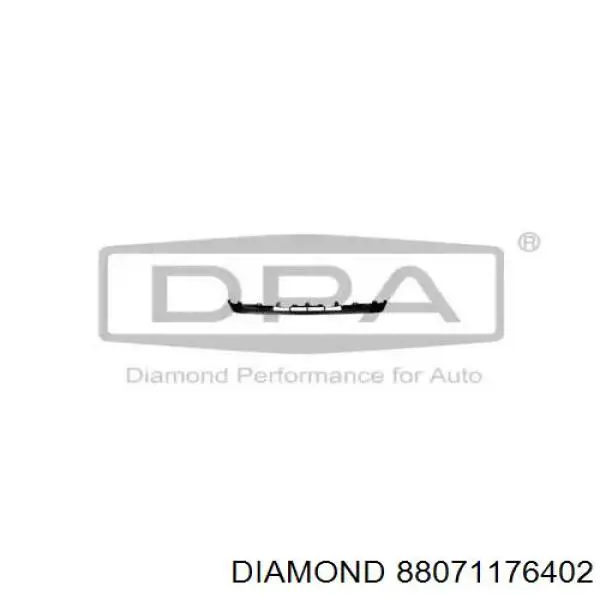 88071176402 Diamond/DPA soporte de parachoques trasero central