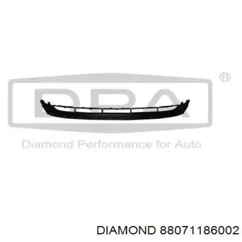 88071186002 Diamond/DPA Rejilla del parachoques delantero, central