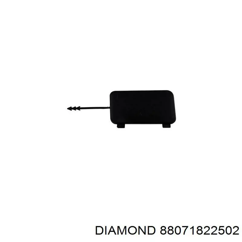 88071822502 Diamond/DPA Tapa de gancho de remolque trasero del parachoques