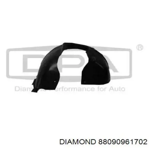 88090961702 Diamond/DPA Guardabarros interior trasero derecho del guardafango delantero