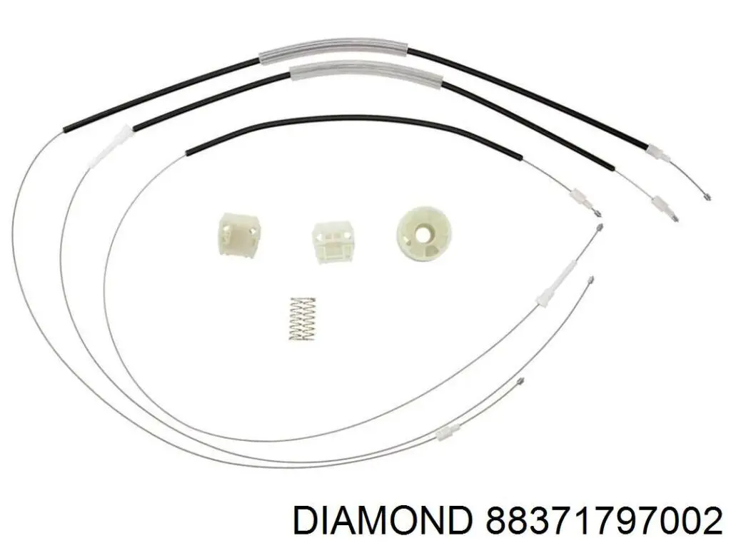 88371797002 Diamond/DPA mecanismo de elevalunas, puerta delantera izquierda