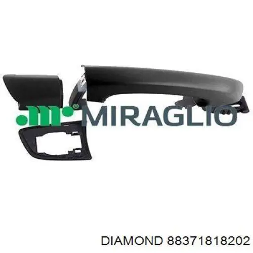 88371818202 Diamond/DPA soporte de manilla exterior de puerta delantera izquierda