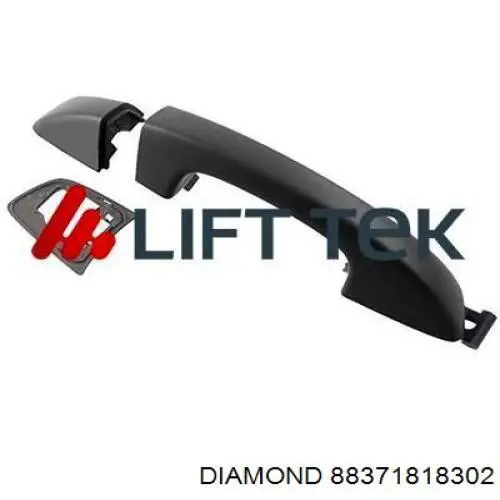 88371818302 Diamond/DPA Soporte de manija exterior de puerta delantera derecha