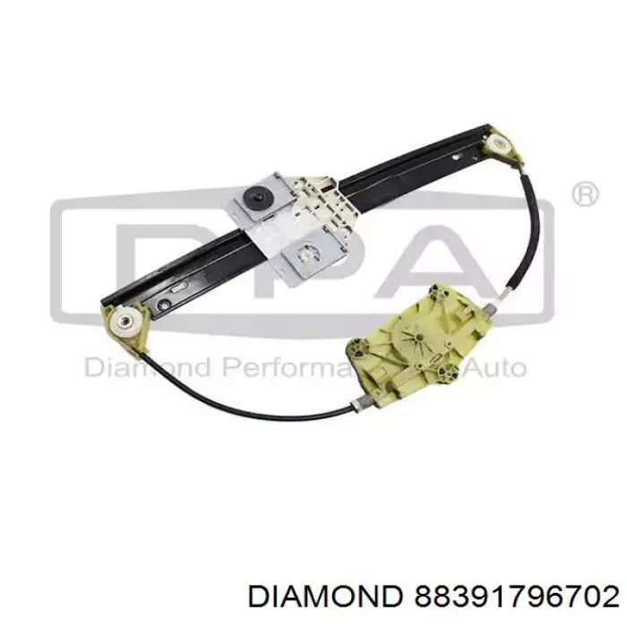 88391796702 Diamond/DPA mecanismo de elevalunas, puerta trasera derecha