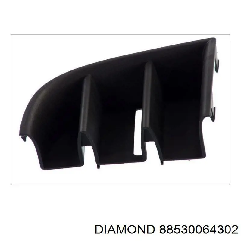 88530064302 Diamond/DPA rejilla de ventilación, parachoques trasero, izquierda
