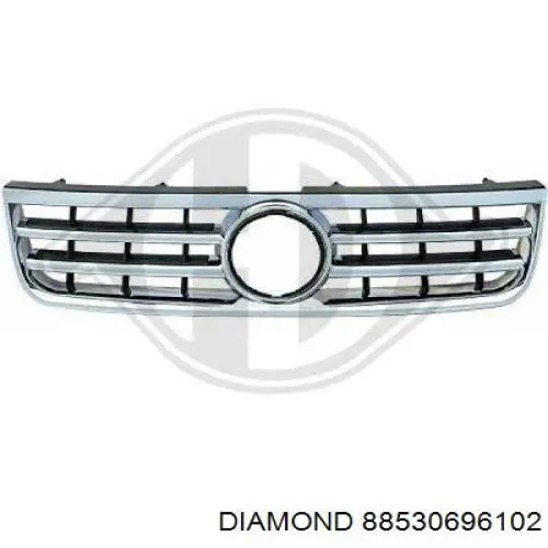 88530696102 Diamond/DPA Moldura de la rejilla del radiador