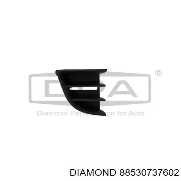 88530737602 Diamond/DPA Rejilla derecha del parachoques delantero