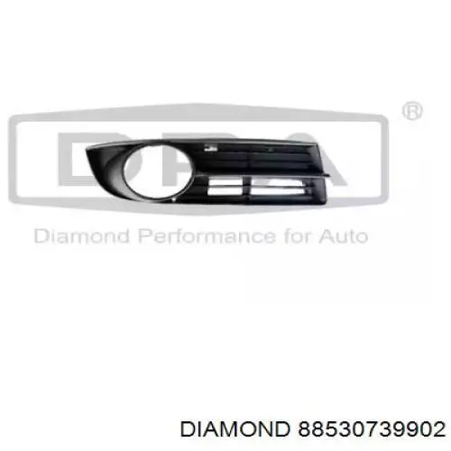 88530739902 Diamond/DPA Rejilla derecha del parachoques delantero