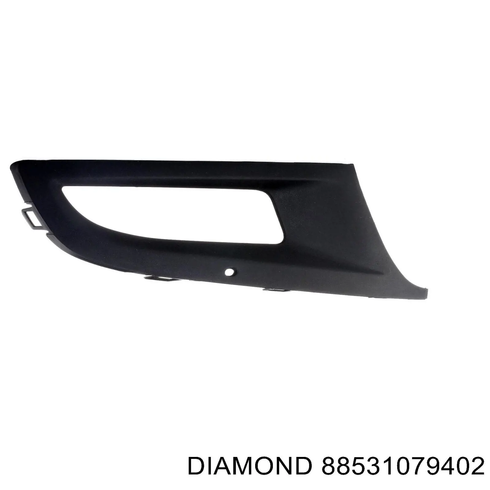6R0853666D9B9 VAG Tapa de rejilla de faro antiniebla delantero derecho