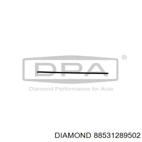 88531289502 Diamond/DPA moldura de la puerta delantera derecha