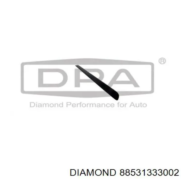 88531333002 Diamond/DPA moldura de la puerta trasera derecha
