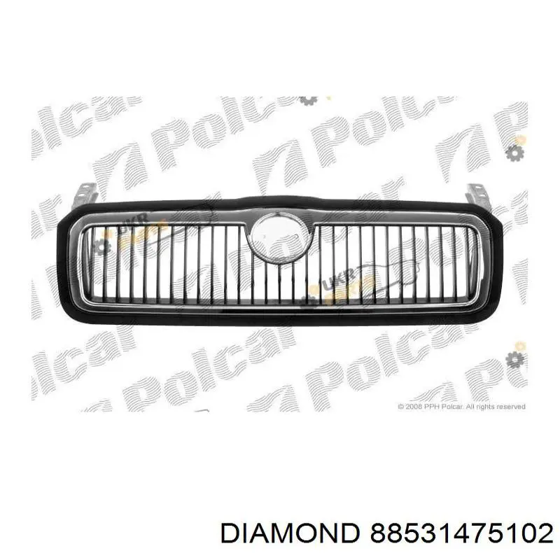 Rejilla delantera VAG 1U0853653 precio, desde 53,89 EUR
