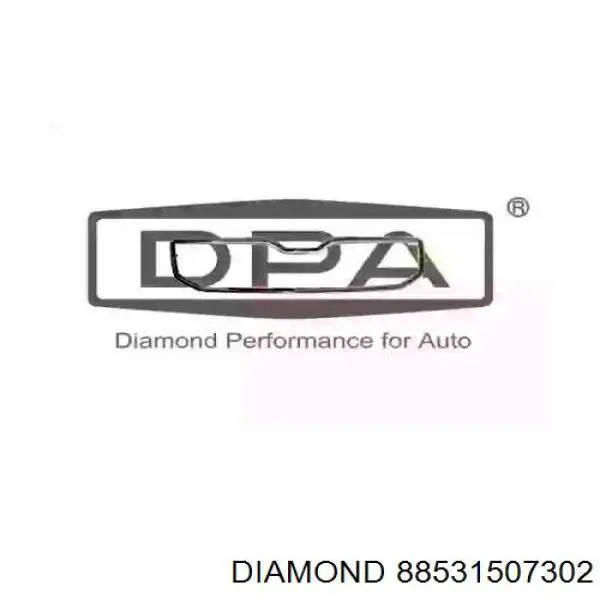 88531507302 Diamond/DPA moldura de rejilla de radiador