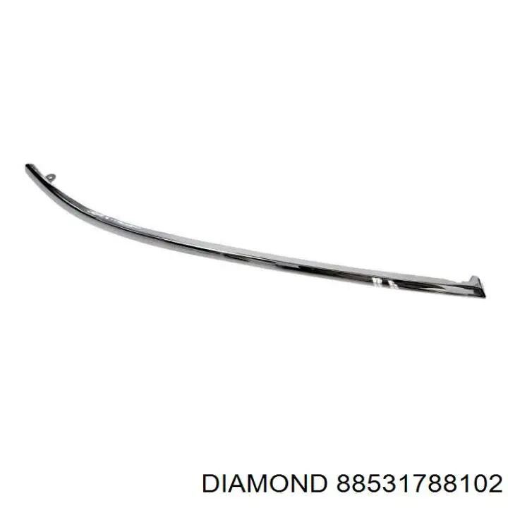 88531788102 Diamond/DPA moldura de parachoques delantero derecho