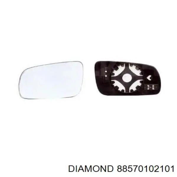 88570102101 Diamond/DPA cristal de espejo retrovisor exterior derecho