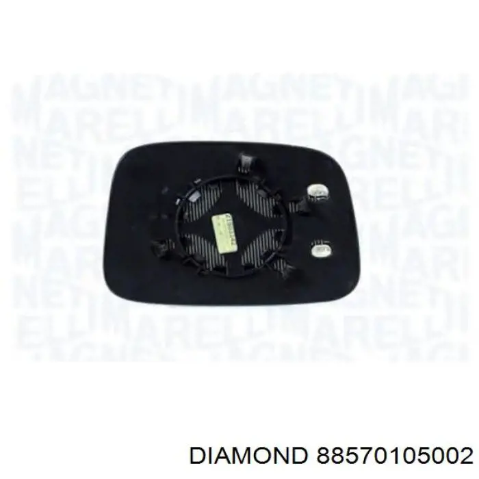 88570105002 Diamond/DPA cristal de espejo retrovisor exterior izquierdo
