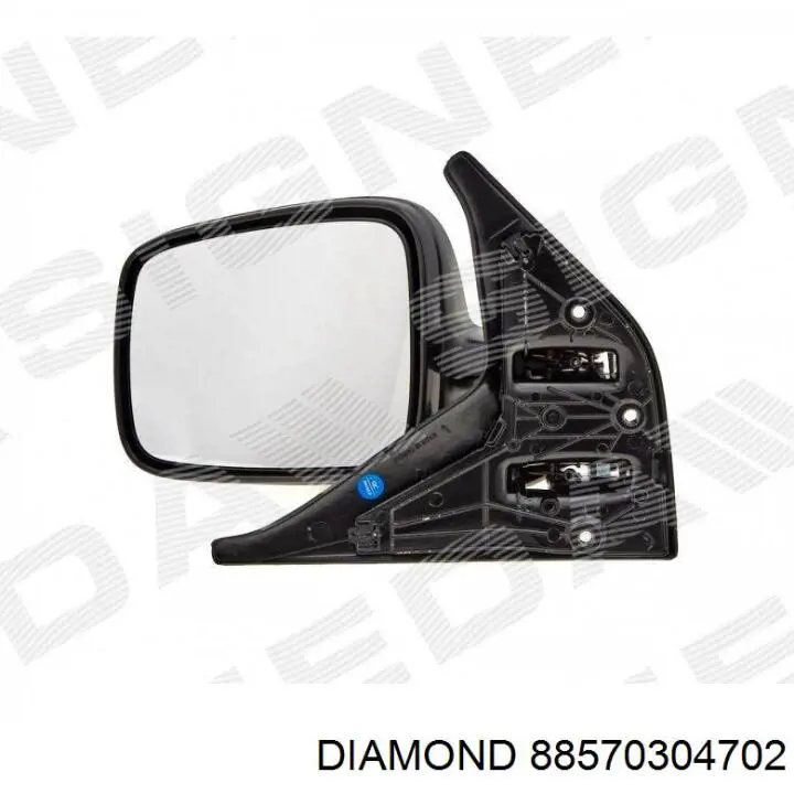 88570304702 Diamond/DPA espejo retrovisor izquierdo